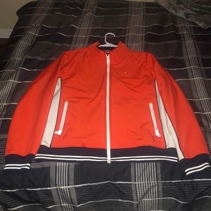Bright orange Tommy Hilfiger jacket